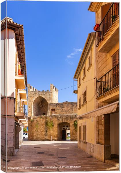 Alcudia Old Town Mallorca Canvas Print by Jim Monk