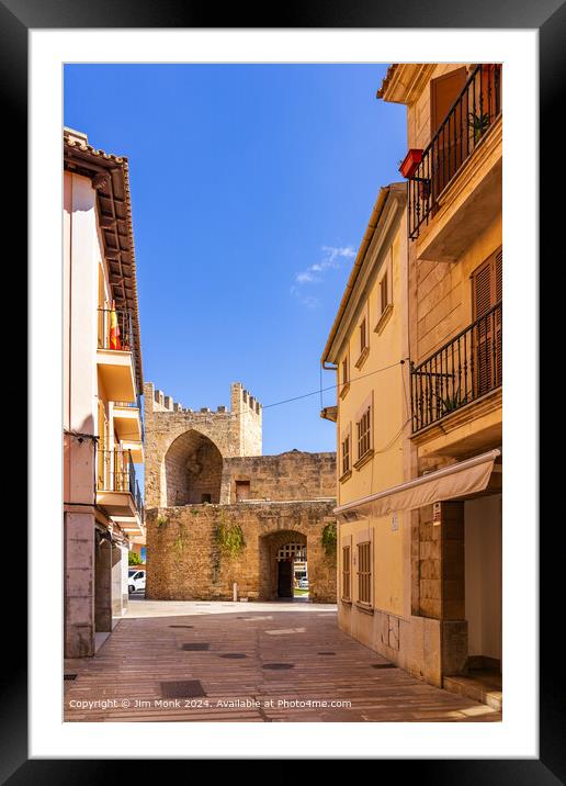 Alcudia Old Town Mallorca Framed Mounted Print by Jim Monk