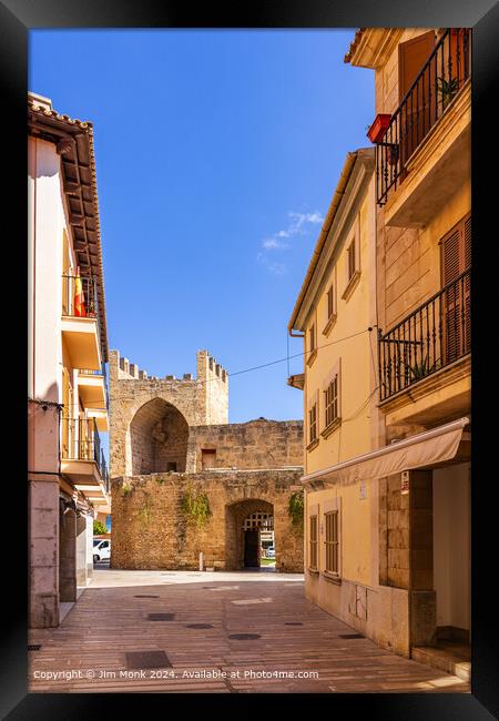 Alcudia Old Town Mallorca Framed Print by Jim Monk