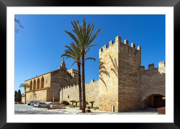 Sant Jaume Church Alcudia Framed Mounted Print by Jim Monk