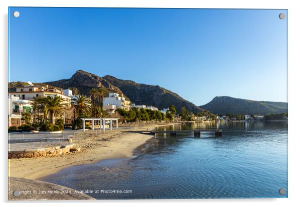 Port de Pollenca Mallorca Acrylic by Jim Monk