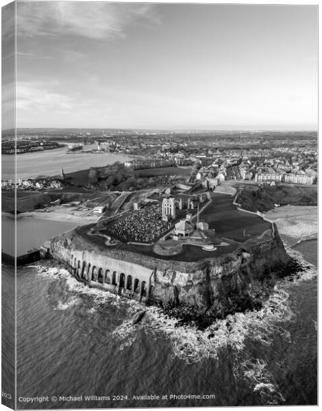 Tynemouth Priory & Castle Canvas Print by Michael Williams