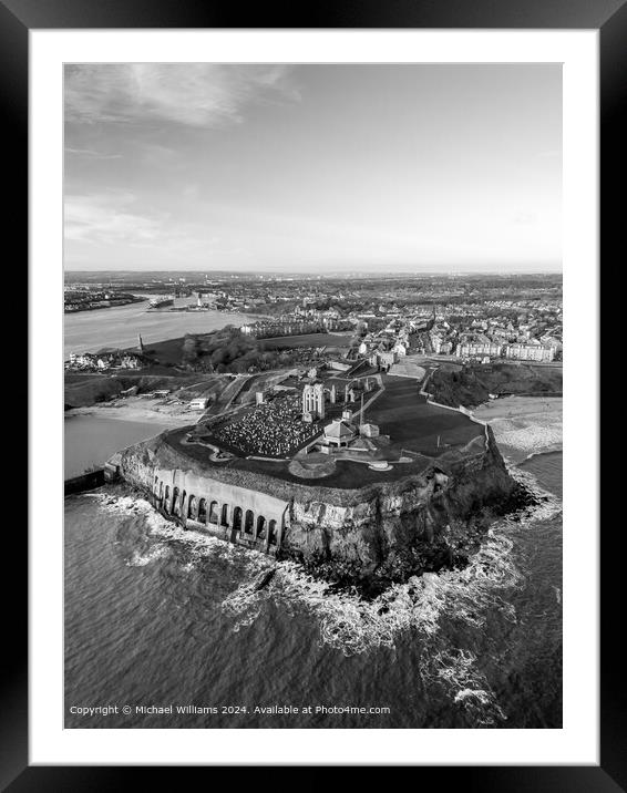 Tynemouth Priory & Castle Framed Mounted Print by Michael Williams