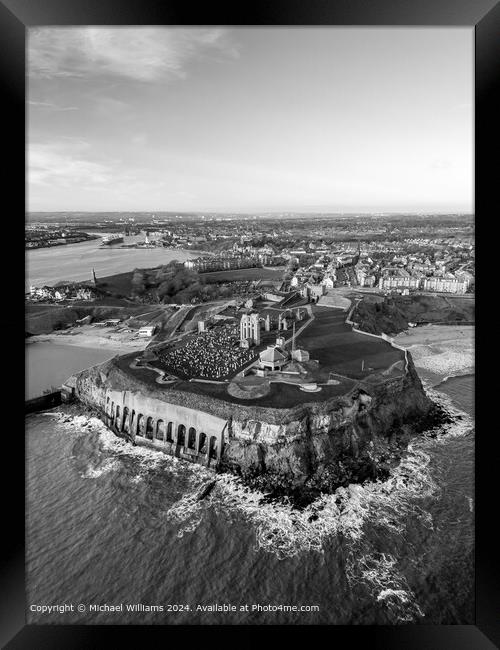 Tynemouth Priory & Castle Framed Print by Michael Williams