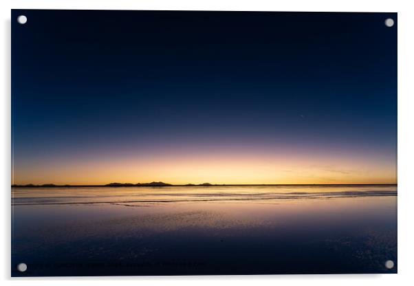 Bolivian Sunset Reflection Acrylic by YUNCHAN JEONG