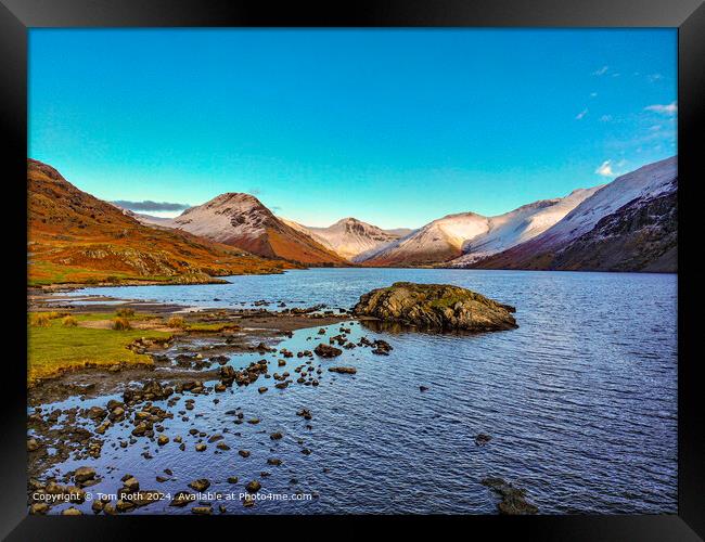 Wastwater Winter Sky Framed Print by Tom Roth