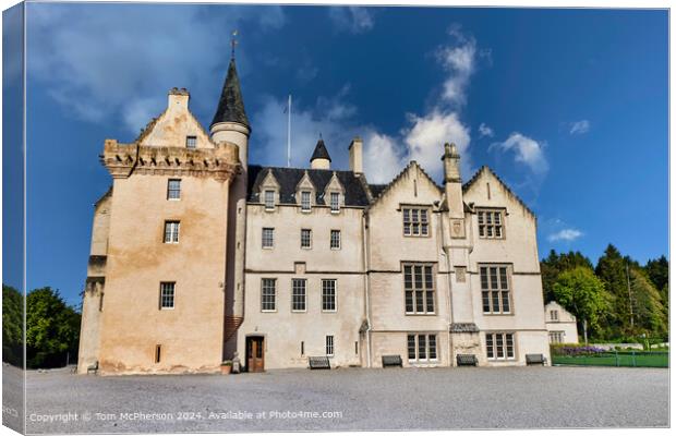 Brodie Castle Architecture Picture Canvas Print by Tom McPherson