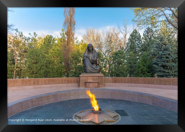 Crying Mother Monument, Tashkent Framed Print by Margaret Ryan
