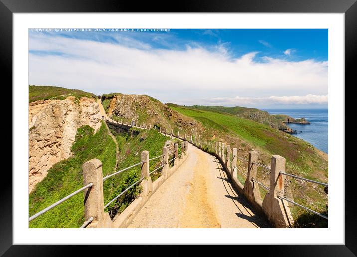 Le Coupee on Sark, Channel Islands Framed Mounted Print by Pearl Bucknall