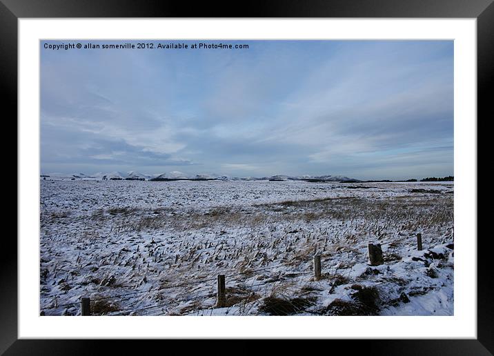 winters day Framed Mounted Print by allan somerville