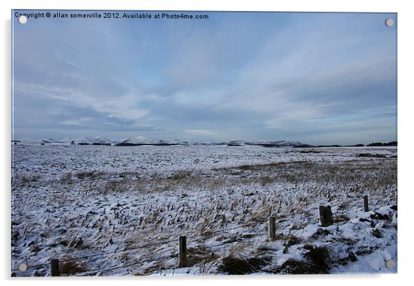 winters day Acrylic by allan somerville