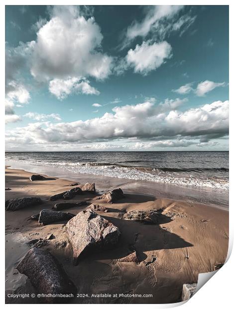 Findhorn Beach Seascape Print by @findhornbeach 