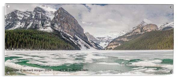 Lake Louise Canada Panoramic Acrylic by Richard Morgan