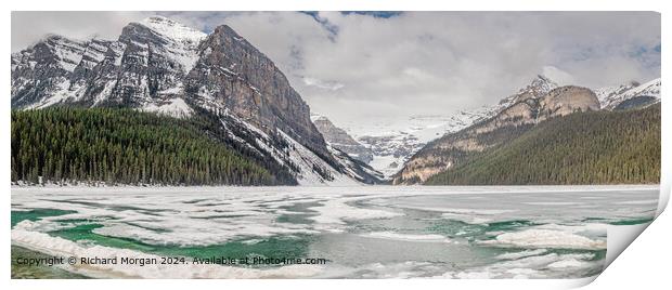 Lake Louise Canada Panoramic Print by Richard Morgan