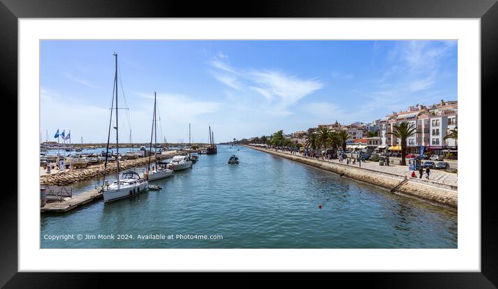 Lagos Marina and Waterfront, Algarve Framed Mounted Print by Jim Monk