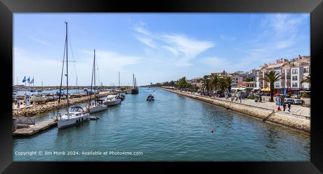 Lagos Marina and Waterfront, Algarve Framed Print by Jim Monk