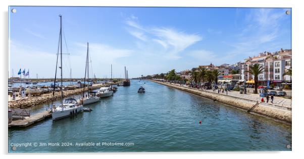 Lagos Marina and Waterfront, Algarve Acrylic by Jim Monk