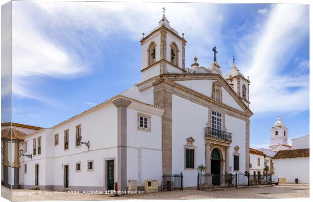 Church of Santa Maria de Lagos, Algarve Canvas Print by Jim Monk