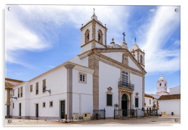 Church of Santa Maria de Lagos, Algarve Acrylic by Jim Monk