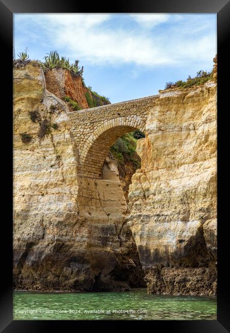 Pinhao Fort Bridge, Algarve Framed Print by Jim Monk