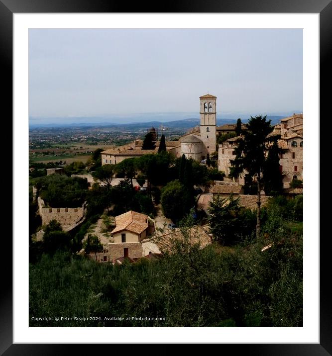 Assisi Skyline Cloudscape Framed Mounted Print by Peter Seago