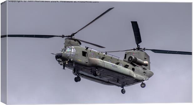 Chinook Aviation Heavy-Lift Canvas Print by Tom McPherson