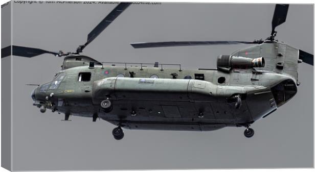 Chinook Close Up Canvas Print by Tom McPherson