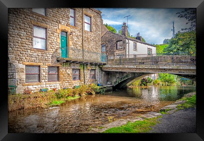 Uppermill Bridge River Framed Print by Kevin Hellon