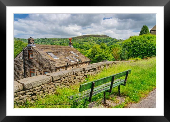 Meal Hill View Hepworth Framed Mounted Print by Alison Chambers