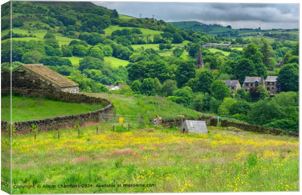 Hepworth Holme Valley Canvas Print by Alison Chambers