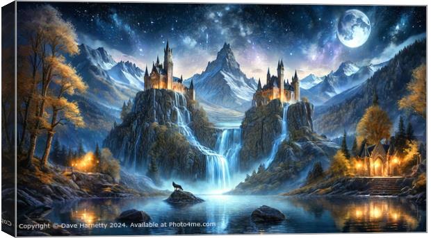 Gothic Landscape 3 | Mountain Cathedrals Canvas Print by Dave Harnetty