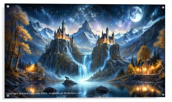 Gothic Landscape 3 | Mountain Cathedrals Acrylic by Dave Harnetty