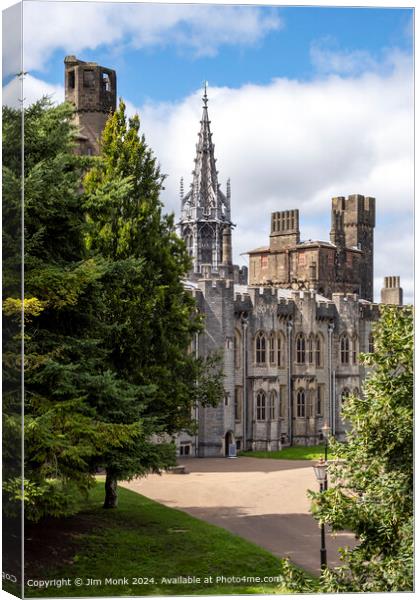 Cardiff Castle, South Wales Canvas Print by Jim Monk