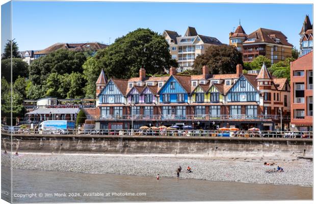 Penarth Seafront Wales Canvas Print by Jim Monk
