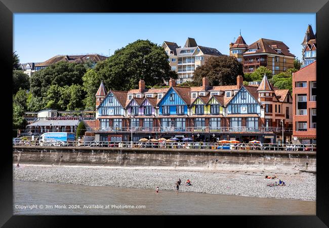 Penarth Seafront Wales Framed Print by Jim Monk