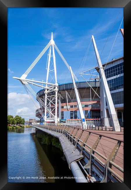 Principality Stadium Cardiff Framed Print by Jim Monk