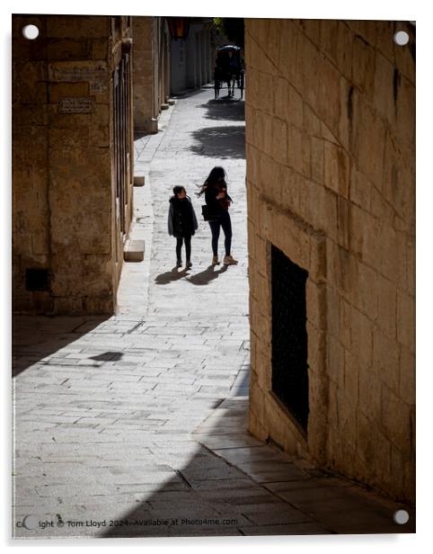 Mdina Malta Sunshine Acrylic by Tom Lloyd