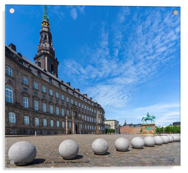 Architecture building in Copenhagen Acrylic by Maggie Bajada