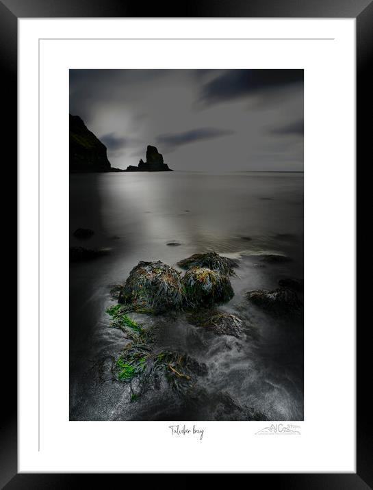 Talisker Bay Stones - Colourful Seascape Framed Mounted Print by JC studios LRPS ARPS