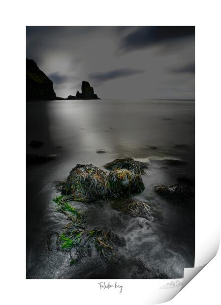 Talisker Bay Stones - Colourful Seascape Print by JC studios LRPS ARPS