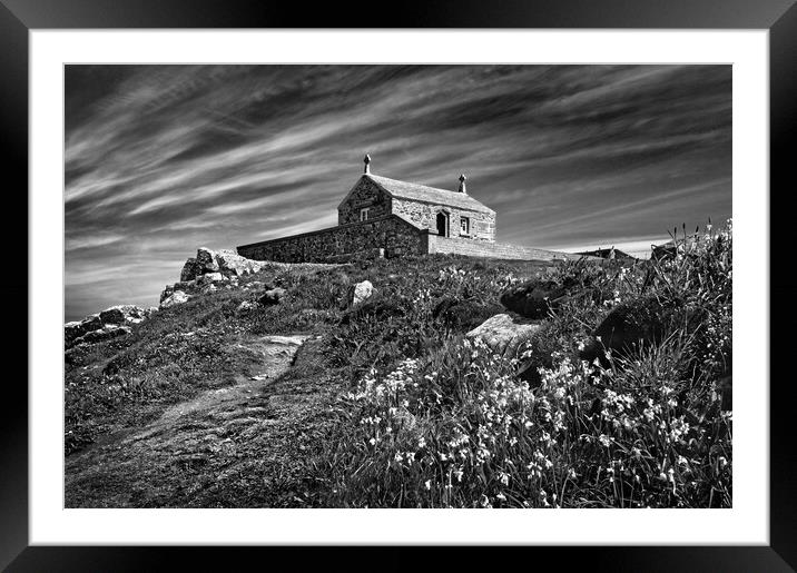 St Nicholas Chapel St Ives Framed Mounted Print by Darren Galpin