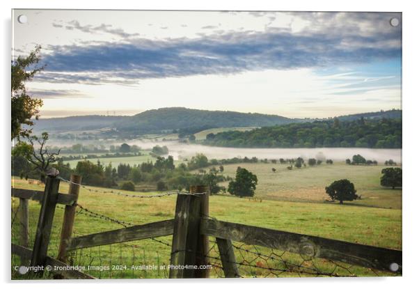 Low-lying mist Acrylic by Ironbridge Images