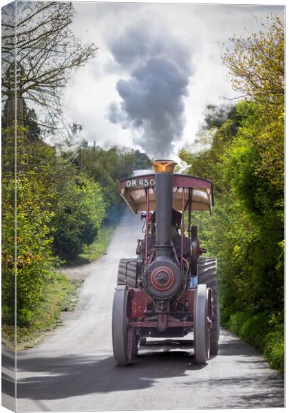 Ruston Proctor Steam Tractor Canvas Print by Alan Tunnicliffe