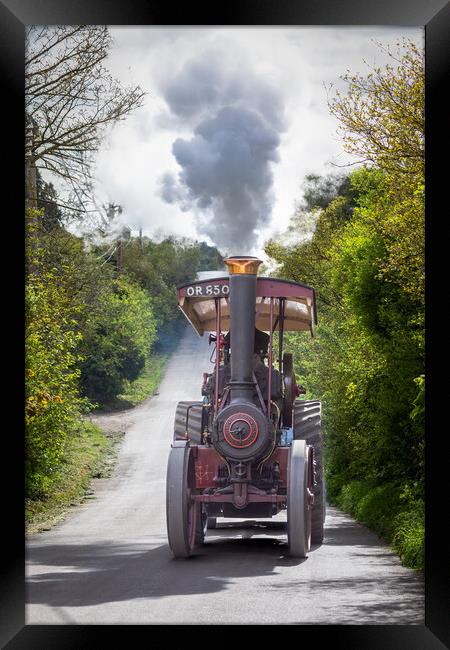 Ruston Proctor Steam Tractor Framed Print by Alan Tunnicliffe