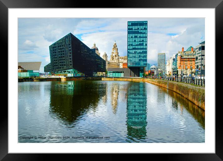  Liverpool Reflections Framed Mounted Print by Alison Chambers