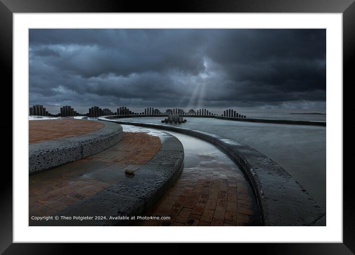 Harmony with a Moody Skyline  South Africa Framed Mounted Print by Theo Potgieter