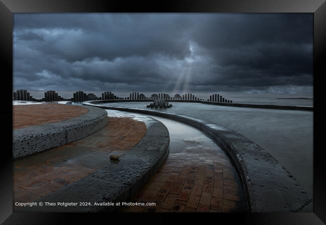 Harmony with a Moody Skyline  South Africa Framed Print by Theo Potgieter