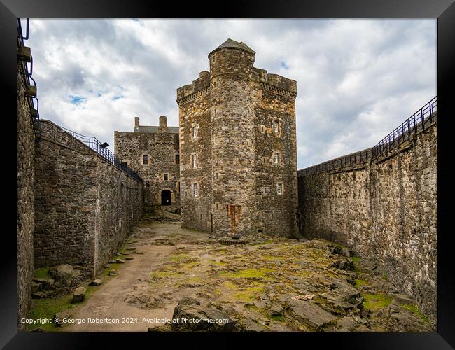 Blackness Castle Courtyard Architecture Framed Print by George Robertson