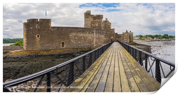Blackness Castle Pier Architecture Print by George Robertson