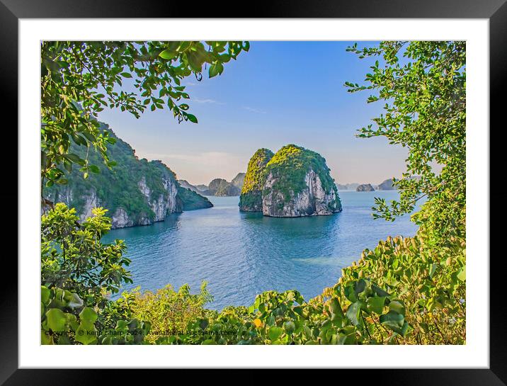 Halong Bay Karst Seascape Framed Mounted Print by Kenn Sharp